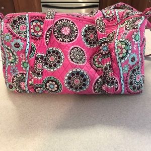Vera Bradley Small Duffel Bag in Cupcake Pink